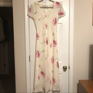 Ronnie Nicole sheer/lined maxi dress. Sz 12